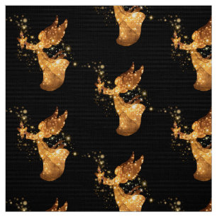 Golden Angel Stars Starry Night Tyg