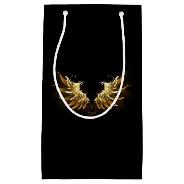 Golden Angel Vingar på svart bakgrund (Framsidan)