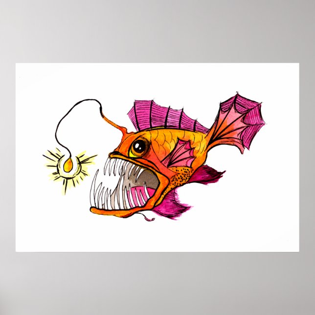Golden Anglerfish Poster (Framsidan)