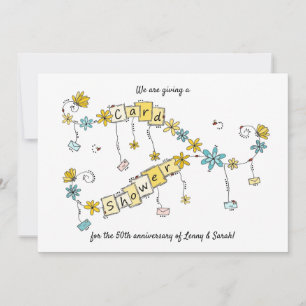 Golden Anniury Shower by Mail Call Inbjudningar