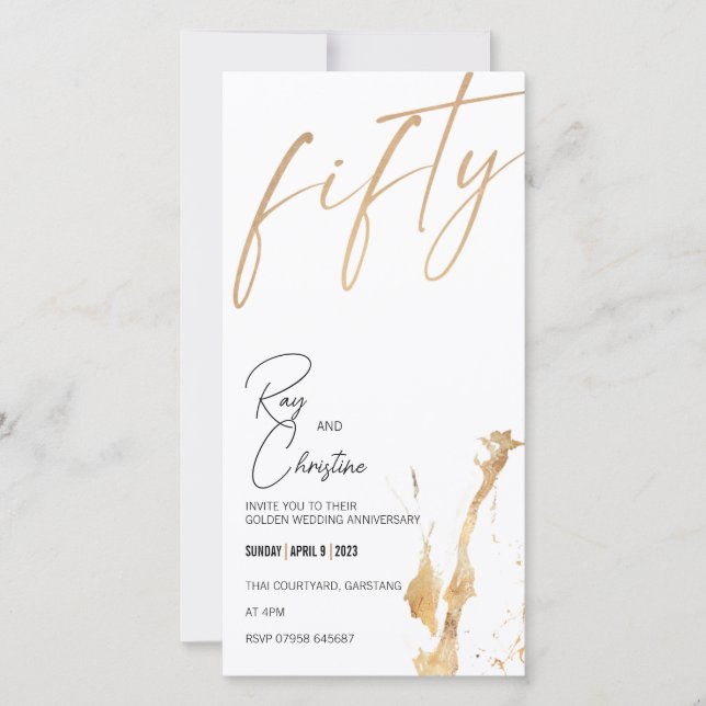 GOLDEN ANNIVERSARY/50 YEARS INBJUDANDE (Framsida)