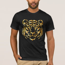 Golden Ansikte Tiger T-Shirt