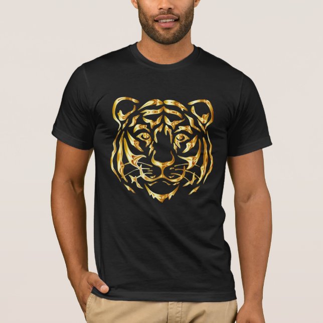 Golden Ansikte Tiger T-Shirt (Framsida)