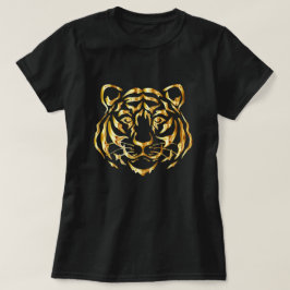 Golden Ansikte Tiger T-Shirt