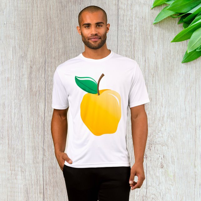 Golden Apple Bright Yellow Fruit T Shirt (Skapare uppladdad)