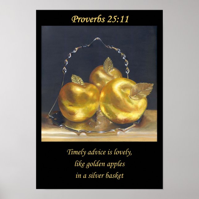 Golden Apples. Christian poster A3  (Framsidan)