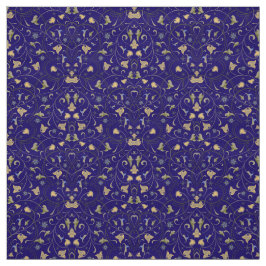 Golden arabic mönster tyg