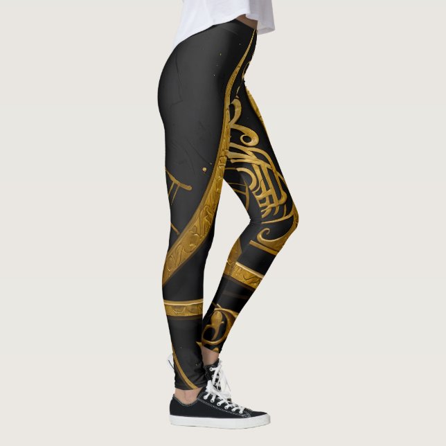 Golden Arcane Symbol Leggings (Höger)