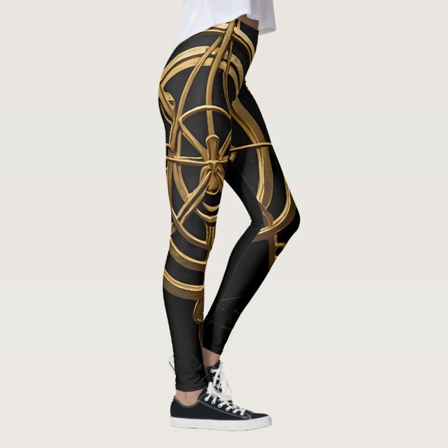 Golden Arcane Symbol Leggings (Höger)