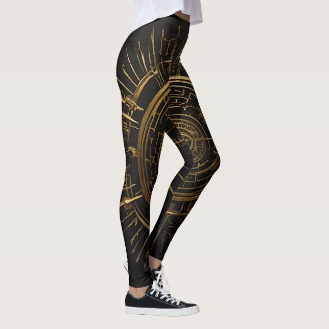 Golden Arcane Symbol Leggings (Höger)