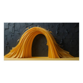 Golden Arch Sculpture Perfect Poster