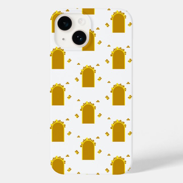  Golden Archway Portal – Minimalist Abstract (Baksida)