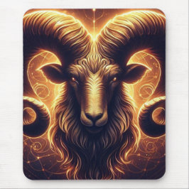 Golden Aries Zodiac Symbol Musmatta