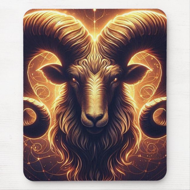 Golden Aries Zodiac Symbol Musmatta (Framsidan)