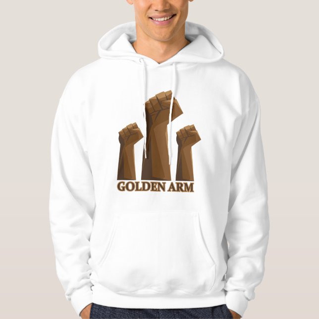 Golden Arm Expert Pipe Welder Gift Hoodie (Framsida)