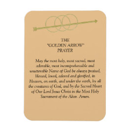 Golden Arrow Prayer Magnet