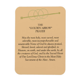 Golden Arrow Prayer Magnet