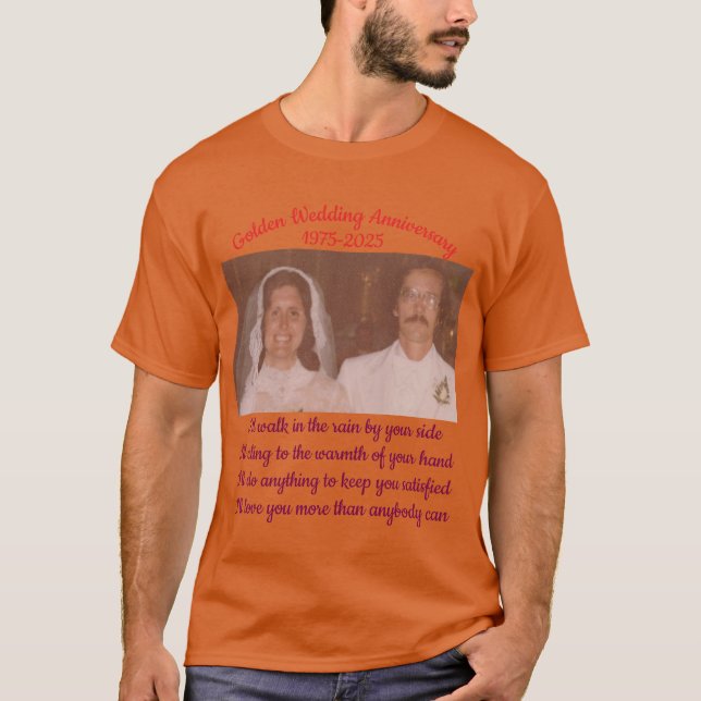 Golden-årsdagen T Shirt (Framsida)