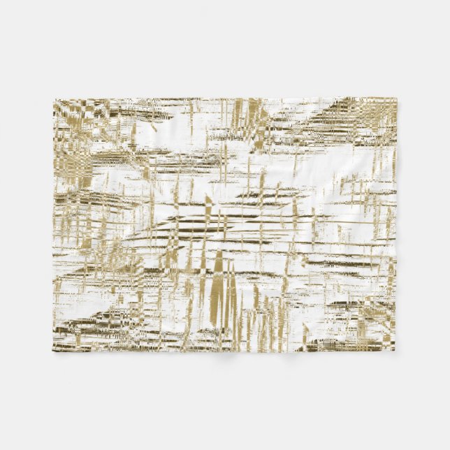 Golden Art Deco Fleecefilt (Framsidan (Horisontell))