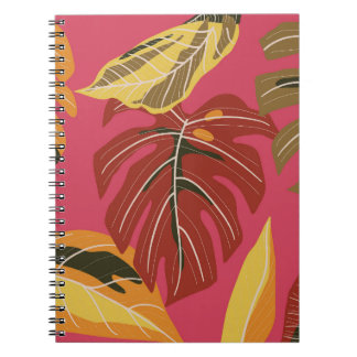 Golden Art Deco Nature Tapet Anteckningsbok