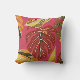 Golden Art Deco Nature Tapet Kudde
