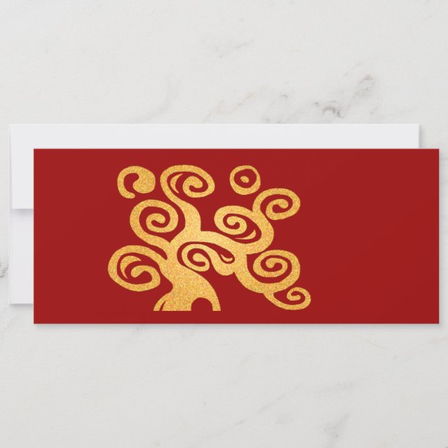 Golden art nouveau träd (Framsida)