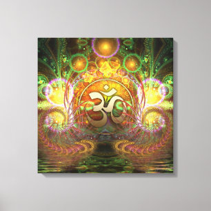 Golden Aum Dreams Canvas