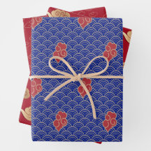 Golden Auspicious Clouds 2023 Kinesiskt nyår