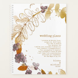 Golden Autumn Berries Bröllop Plans ID655