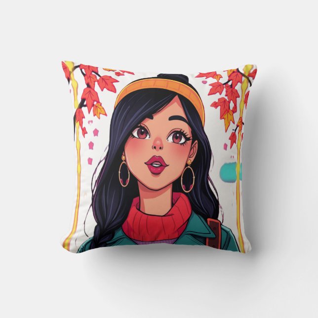 ✨ Golden Autumn Dream ✨ Kudde (Framsida)