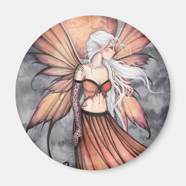 Golden Autumn Fairy Magnet (Framsidan)