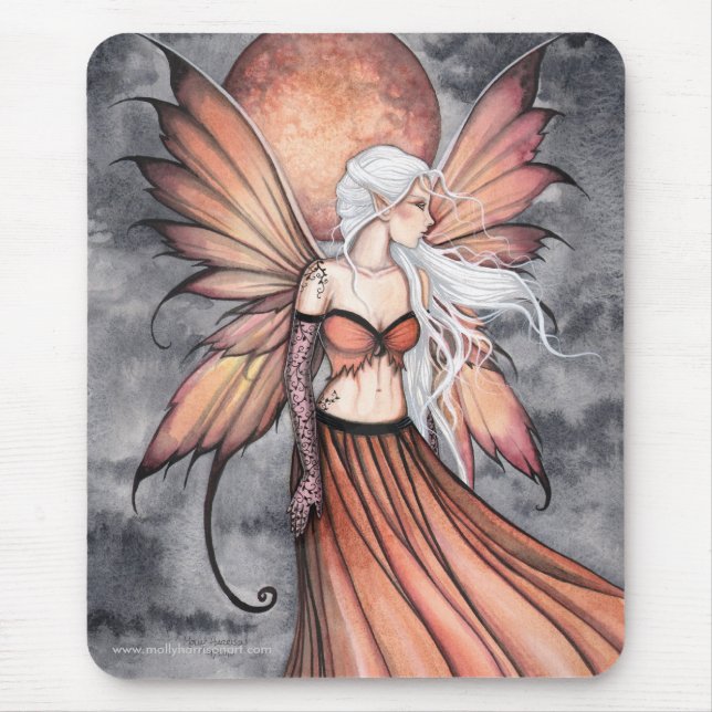 Golden Autumn Fairy Mousepad Musmatta (Framsidan)