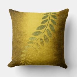 Golden Autumn Fall Felice Lämna Mustard Kudde