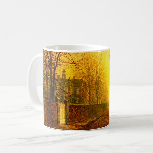 Golden Autumn John Atkinson Grimshaw Kaffemugg (Framsida vänster)