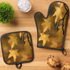 Golden Autumn Leaves Christmas Gift