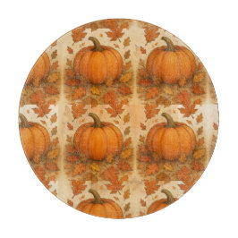 Golden Autumn Pumpkin och Falling Löv