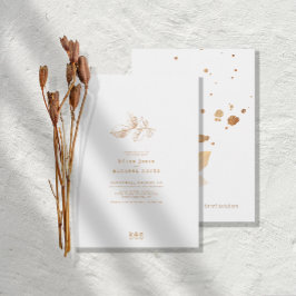 Golden Autumn Stänk Bröllop ID655 Inbjudningar