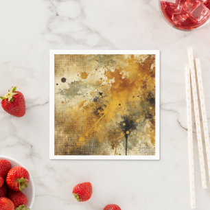 Golden Autumnal Harvest Distress Bläck Decoupage Pappersservett