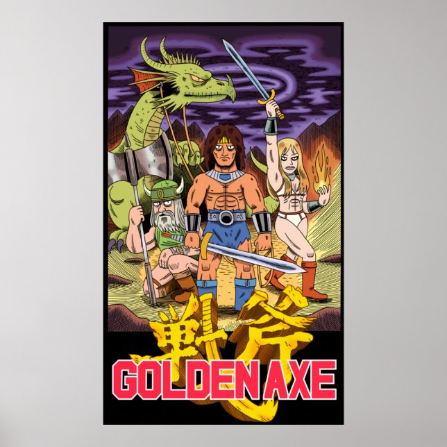 GOLDEN AX POSTER (Framsidan)