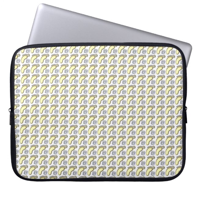 Golden Baby Foot Laptop Fodral (Framsidan)