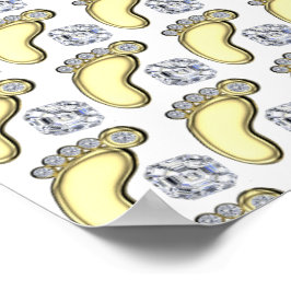 Golden Baby Foot Poster