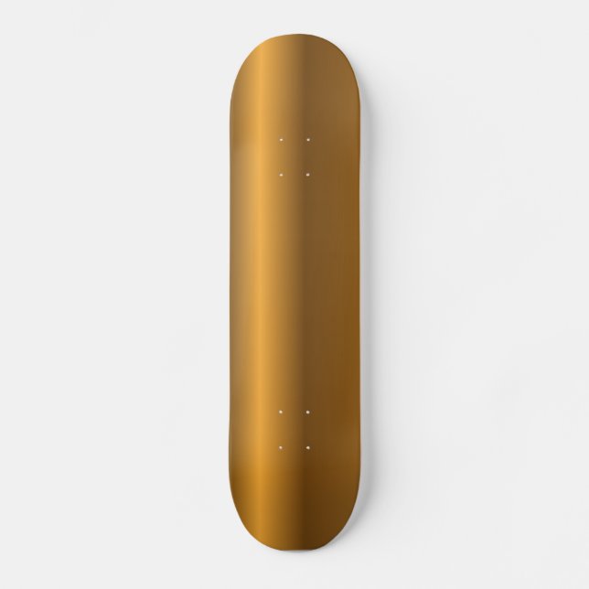 Golden-bakgrund Old School Skateboard Bräda 18 Cm (Framsida)