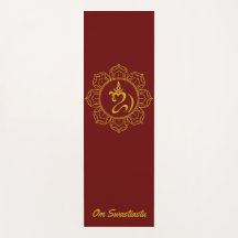 Golden Balinese om med Lotus Yoga Mat