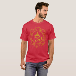 Golden Balinese om med Lotus Yoga Shirt T Shirt
