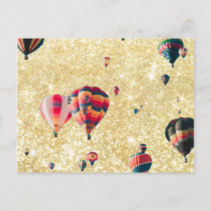Golden Balloons Vykort