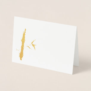 Golden Bamboo Folierat Kort
