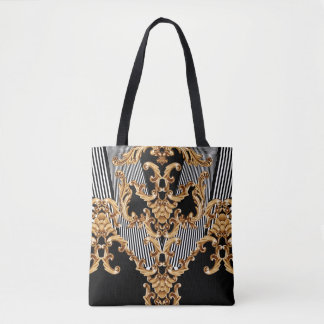Golden baroque, intricate prydent design. tygkasse