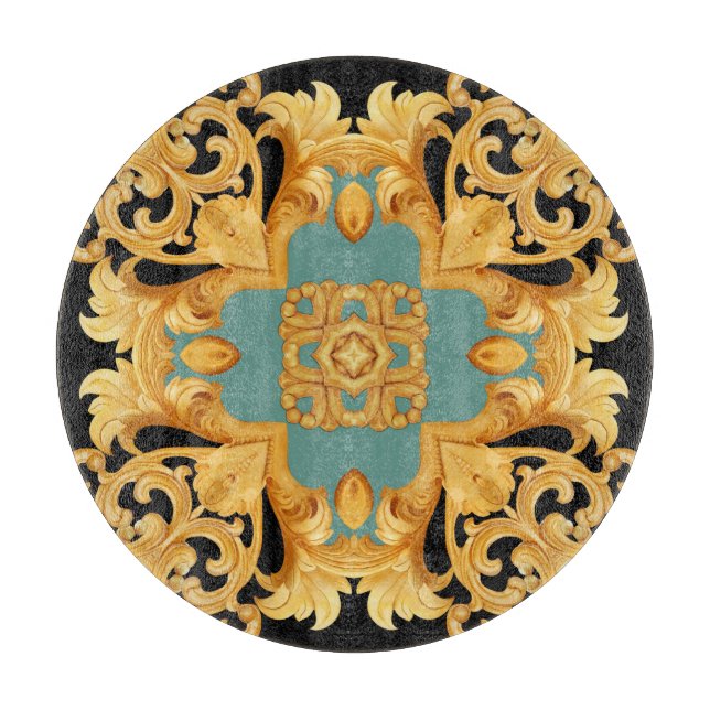 Golden Baroque Ornament 3D Inslag (Framsidan)