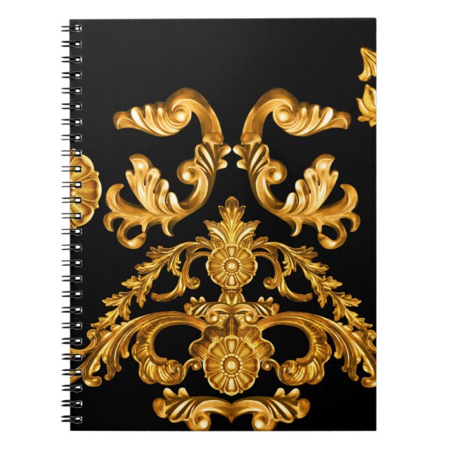 Golden Baroque, Ornamental Inslag. Anteckningsbok (Framsidan)