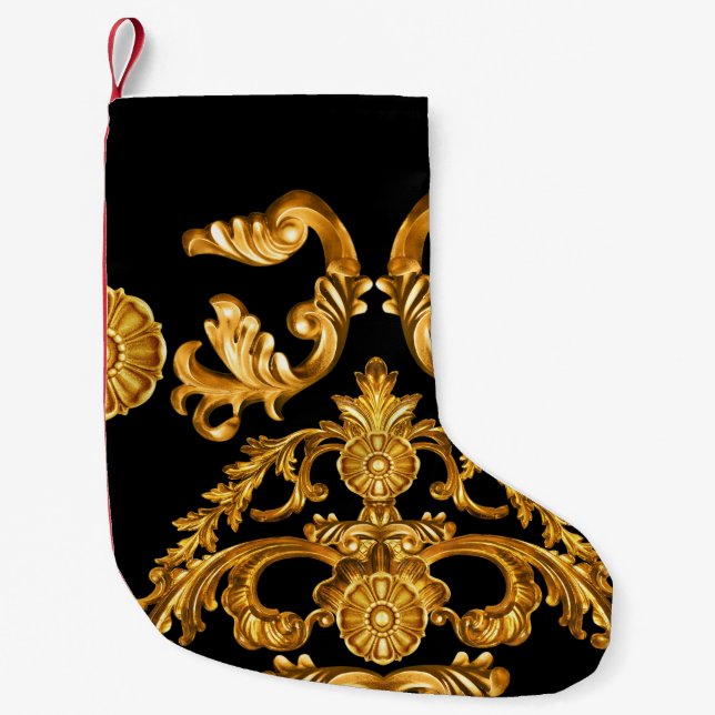 Golden Baroque, Ornamental Inslag. Liten Julstrumpa (Framsidan)